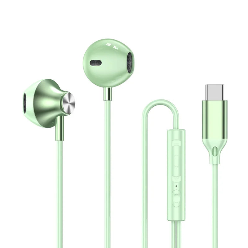 Wired Earbuds, USB-C or 3.5 mm Connector