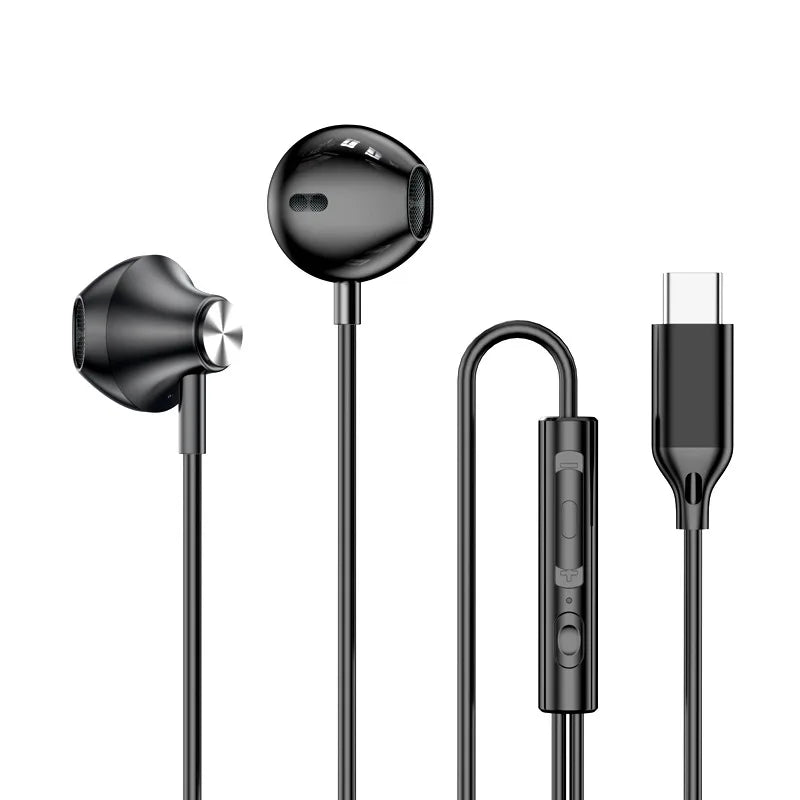 Wired Earbuds, USB-C or 3.5 mm Connector