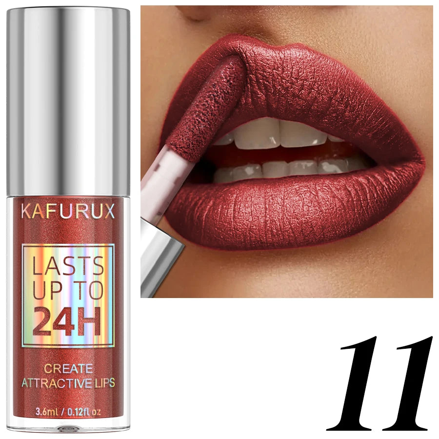 20-colors Glitter Lip Glaze Waterproof Diamond Shimmer Lip Gloss Sparkling Liquid Lipstick Long Lasting Lip Makeup for Women Gif