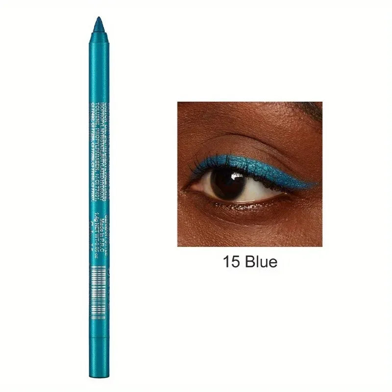 17 Colors Pearlescent Eyeliner Pencil Colorful Waterproof Long-lasting Matte Smooth Easy Wear Eyeshadow Eyeliner Pen Eyes Makeup