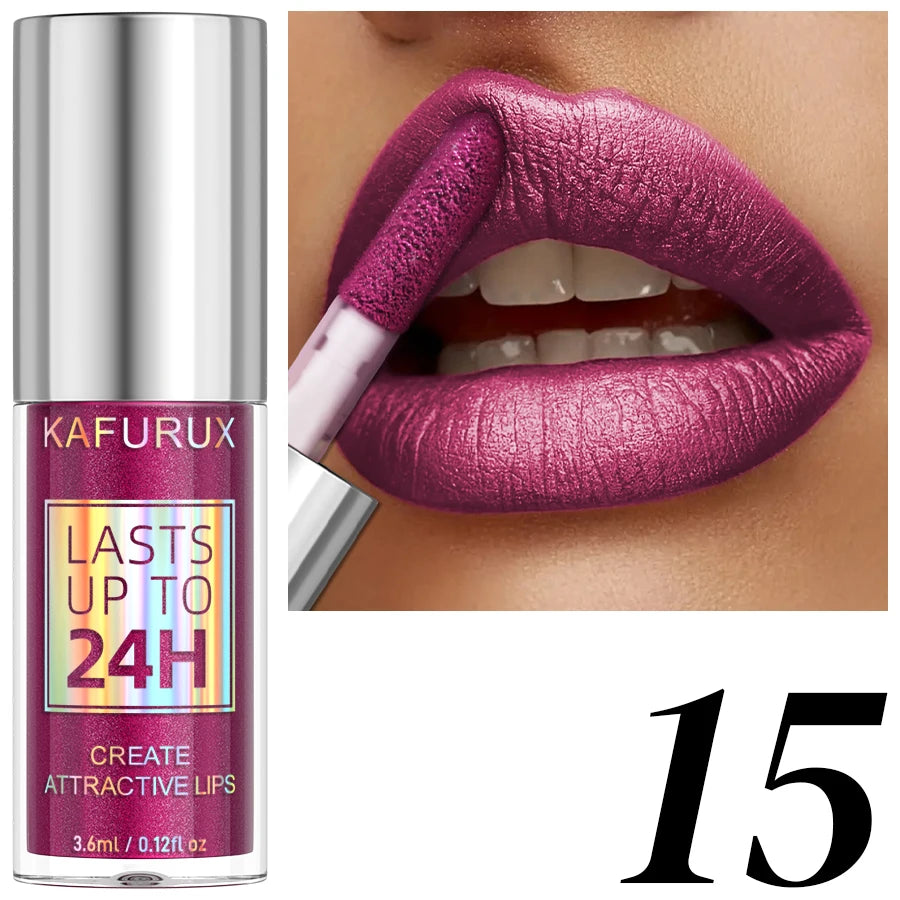 20-colors Glitter Lip Glaze Waterproof Diamond Shimmer Lip Gloss Sparkling Liquid Lipstick Long Lasting Lip Makeup for Women Gif