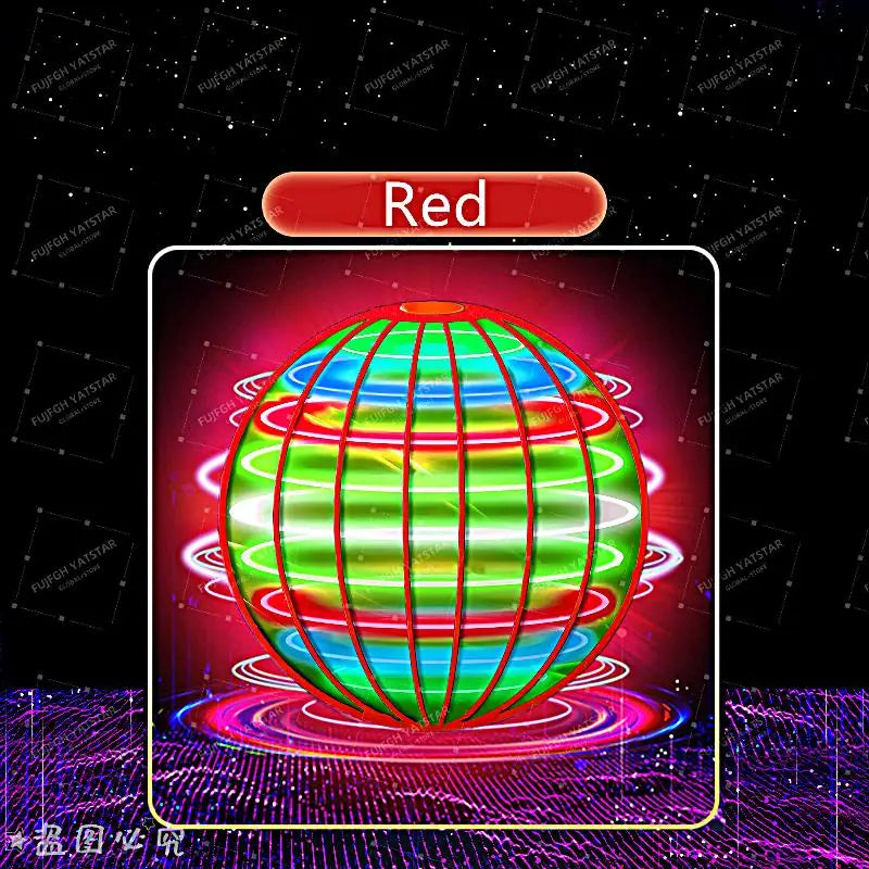 Pro Magic Hand Controlled Flying Ball with Glow LED Lights and Hover Spinner, 360° Rotating Outdoor Fidget Toy for Teens & Adult