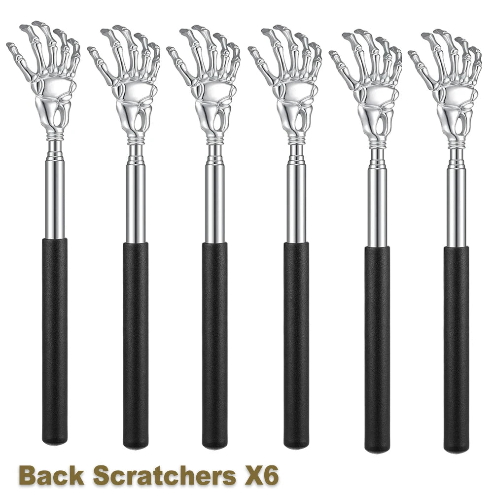Portable Extendable Back Scratcher Stainless Steel Telescoping Back Scratcher for Both Human and Pets Extendable Back Massager