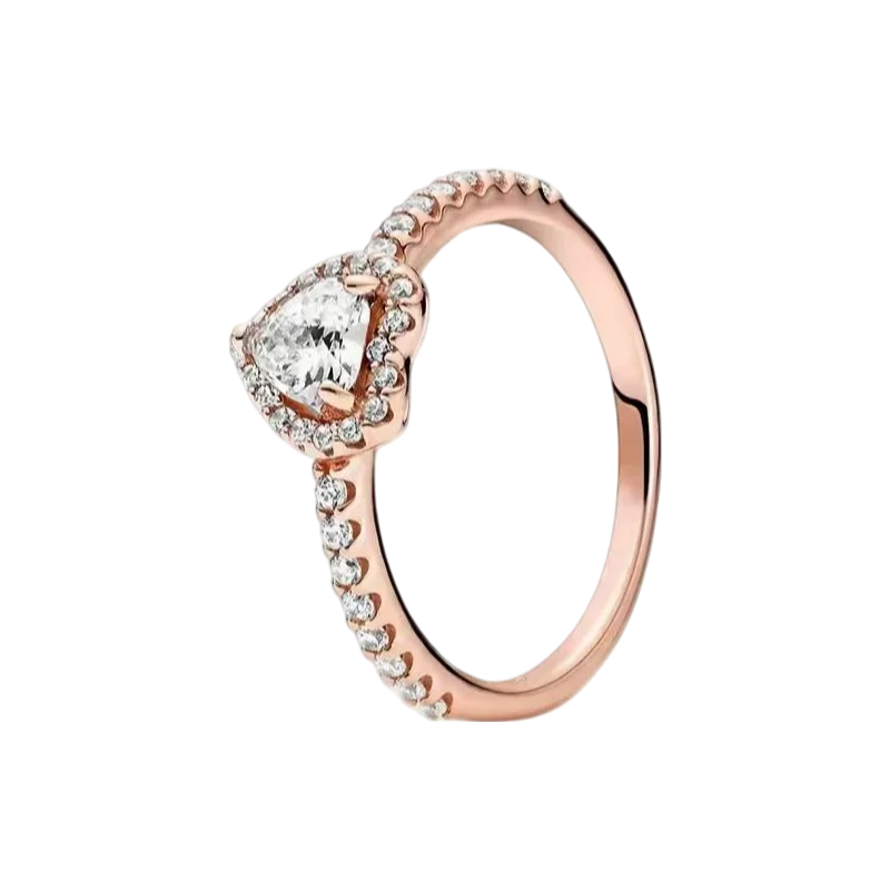 2025 New 925 Silver Red Pink, Purple,green Heart-shaped Rings Are Suitable For Delicate For Women At Wedding Parties Jewelry