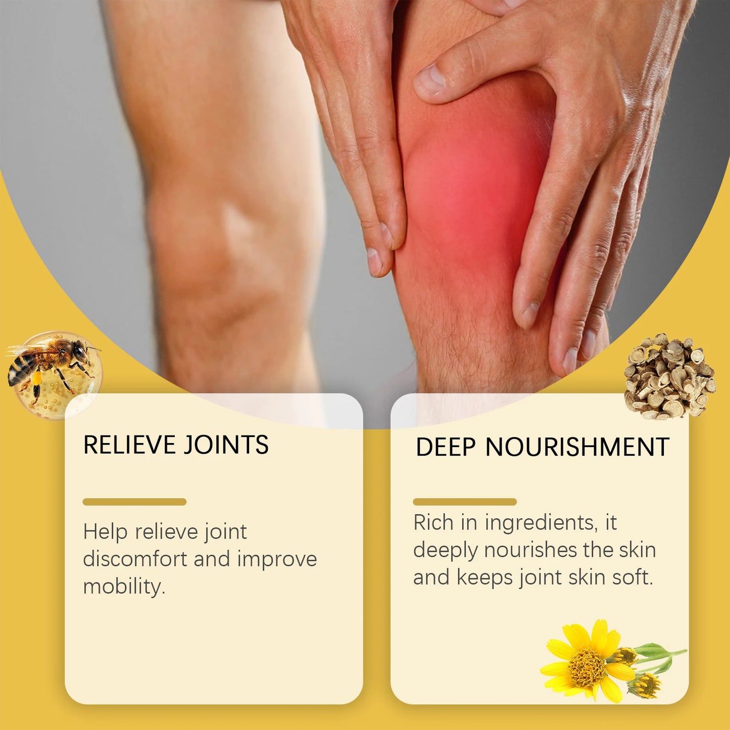 Bee Venom Joint Bone Care Cream Repair Muscle Hurt Relief Rheumatoid Pain Arthritis Treatment Body Knee Soothing Creams