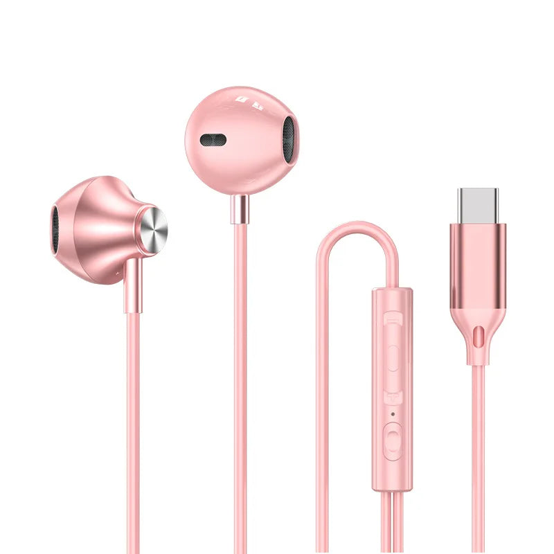 Wired Earbuds, USB-C or 3.5 mm Connector