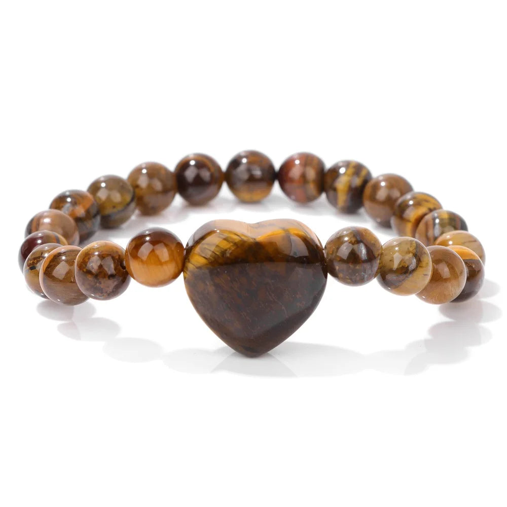 Natural Stone Charm Bracelets For Women Men Amethysts Lapis Lazuli Labradorite White Howlite Elastic Bracelet Jewelry