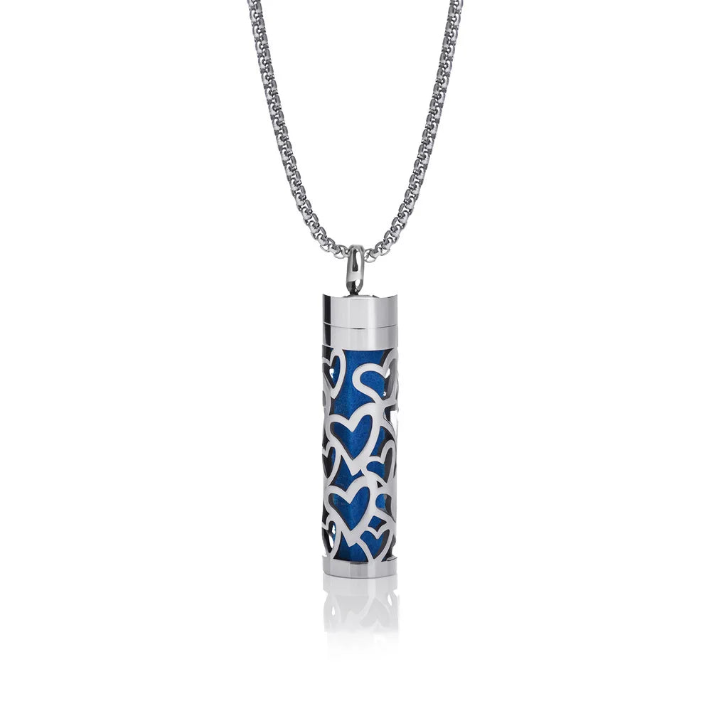Aromatherapy Necklace Diffuser Pendant 316L Stainless Steel Locket Aroma Perfume Oils Essential Oil Diffuser Pendant Necklace