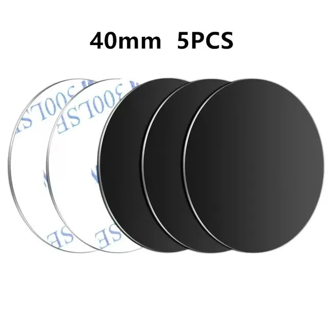 Metal Plate Disk For Magnetic Car Phone Holder Thin Iron Sheet Sticker Disk For Magnet Tablet Desk Phone Car Stand Mount Round