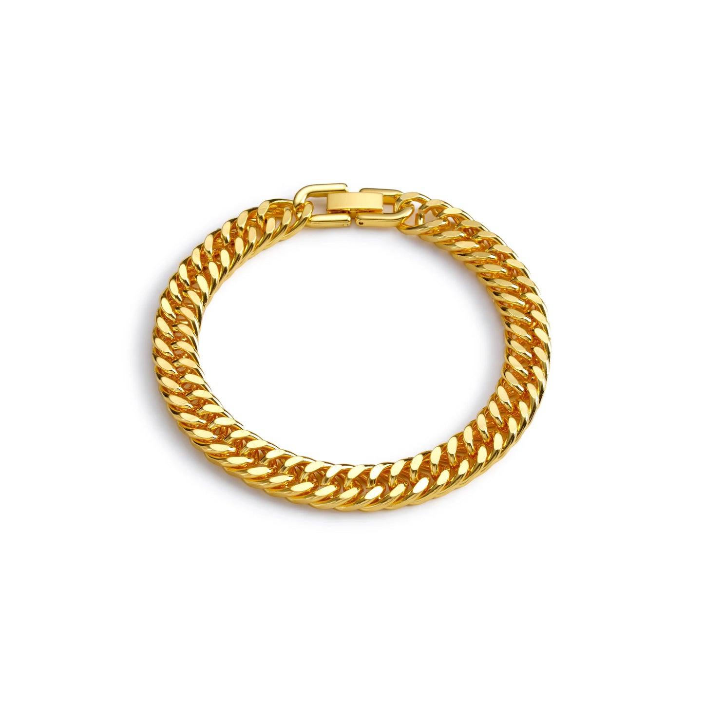 Stainless Steel Braided Double Row Front and Rear Fish Scale Alloy Magnetic Buckle Bracelet with Keel Jewelry New Model
