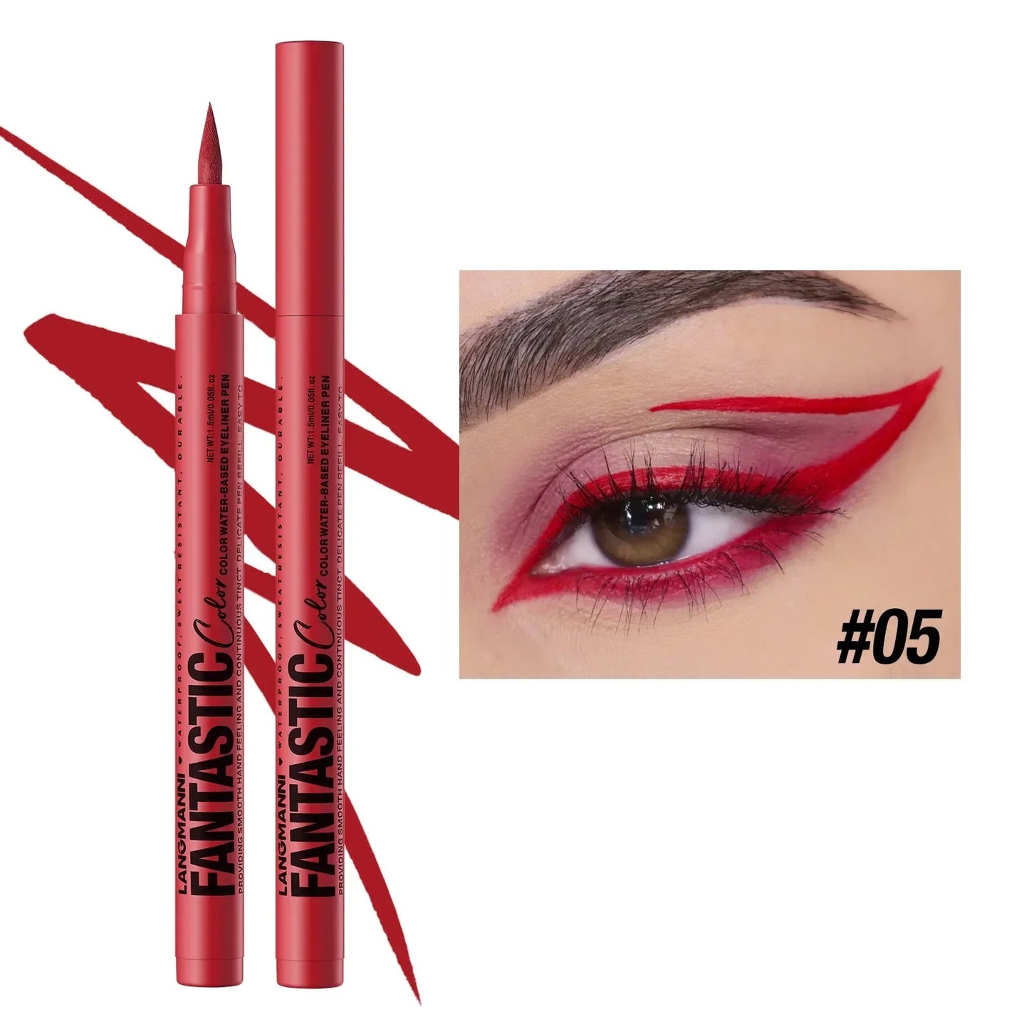 Red Wine Black Waterproof Eyeliner Pencil Untra-fine Liquid Eye Liner Pen Quick Dry Long Lasting Non Smudge Makeup Cosmetics