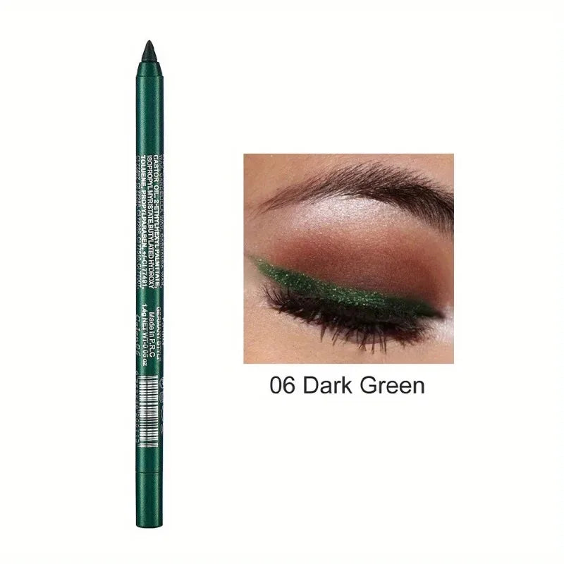 17 Colors Pearlescent Eyeliner Pencil Colorful Waterproof Long-lasting Matte Smooth Easy Wear Eyeshadow Eyeliner Pen Eyes Makeup