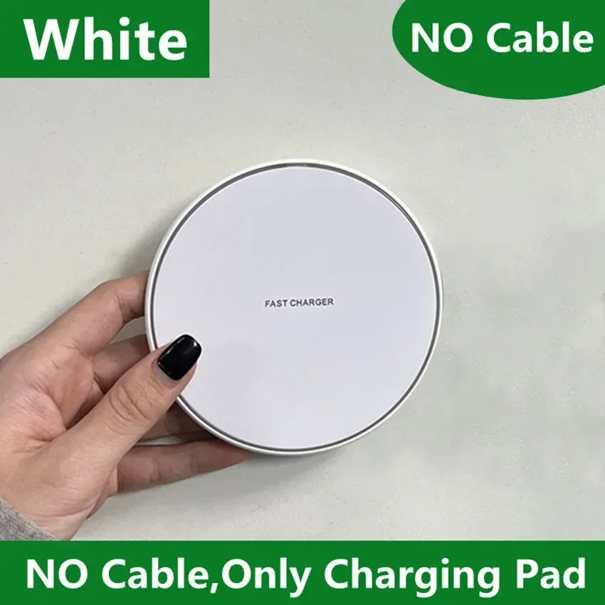 Wireless Charger Mobile Phone Charger Pad Stand For iPhone 16 15 14 13 12 11 Pro Max Samsung Xiaomi Fast Charging Dock Station