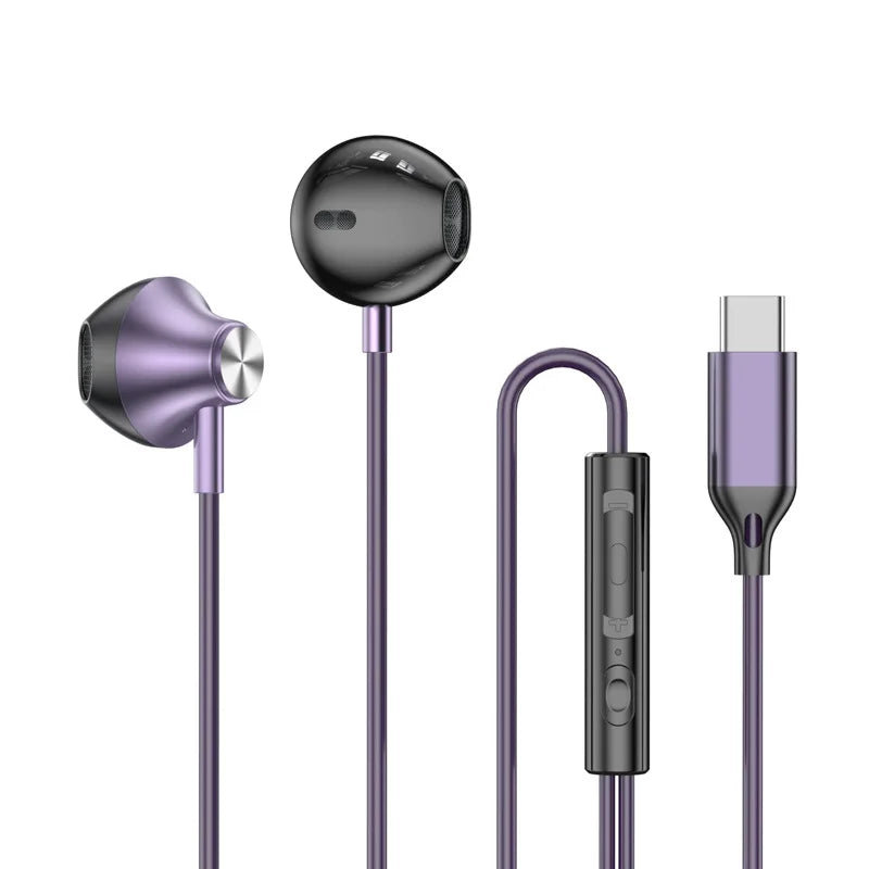 Wired Earbuds, USB-C or 3.5 mm Connector