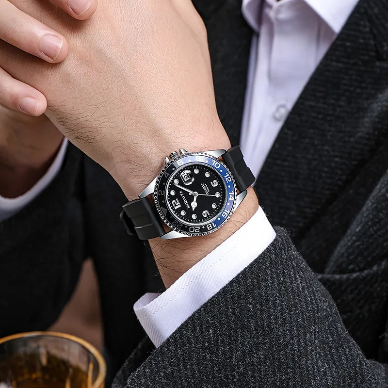 Men's Watches Date High-end Luxury Casual Sport Clock Classic Business Quartz Male Stainless Steel Wristwatches