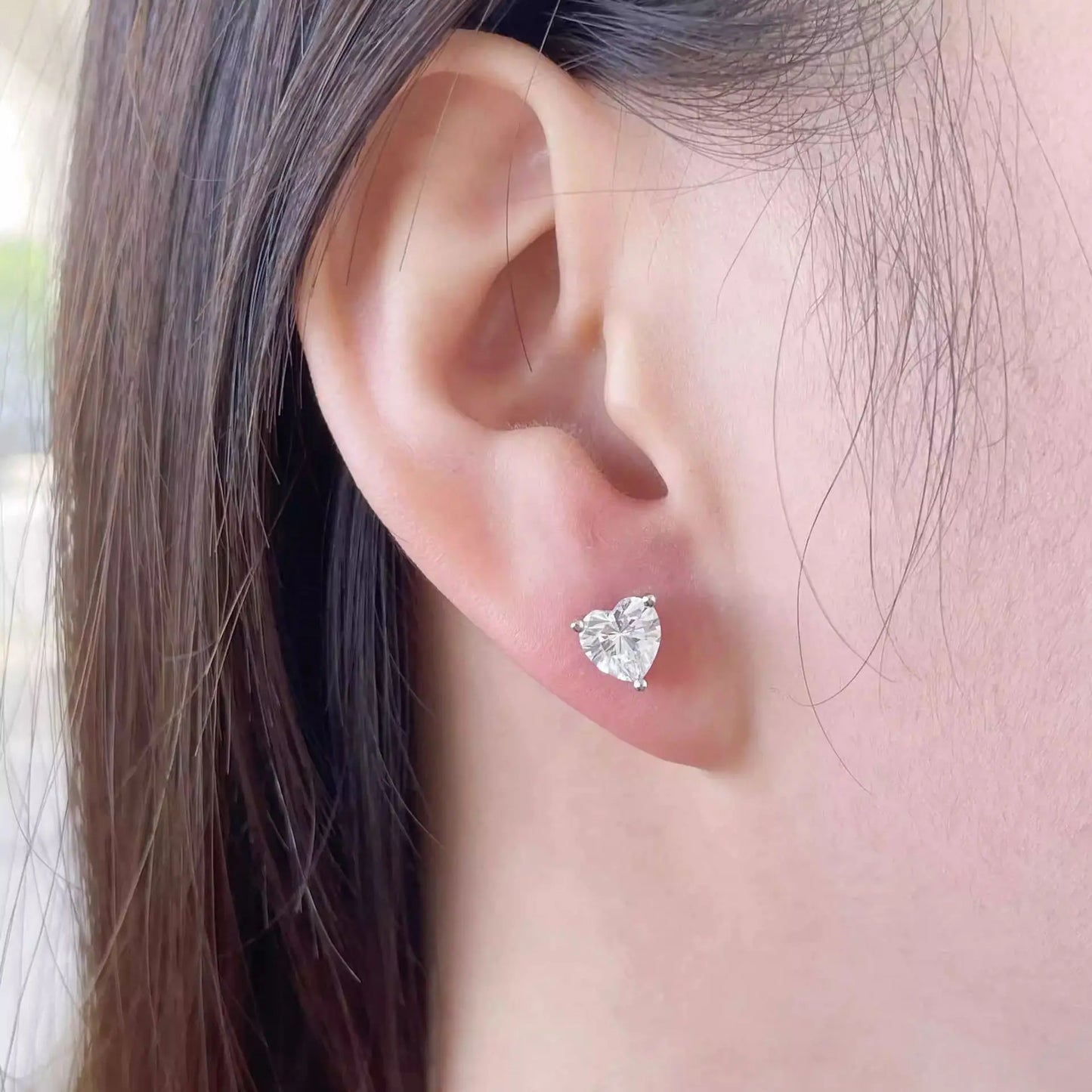 Certified 0.5-2ct Pear Cut Moissanite Earrings D Color VVS1 925 Silver Women's Party Jewelry Gifts