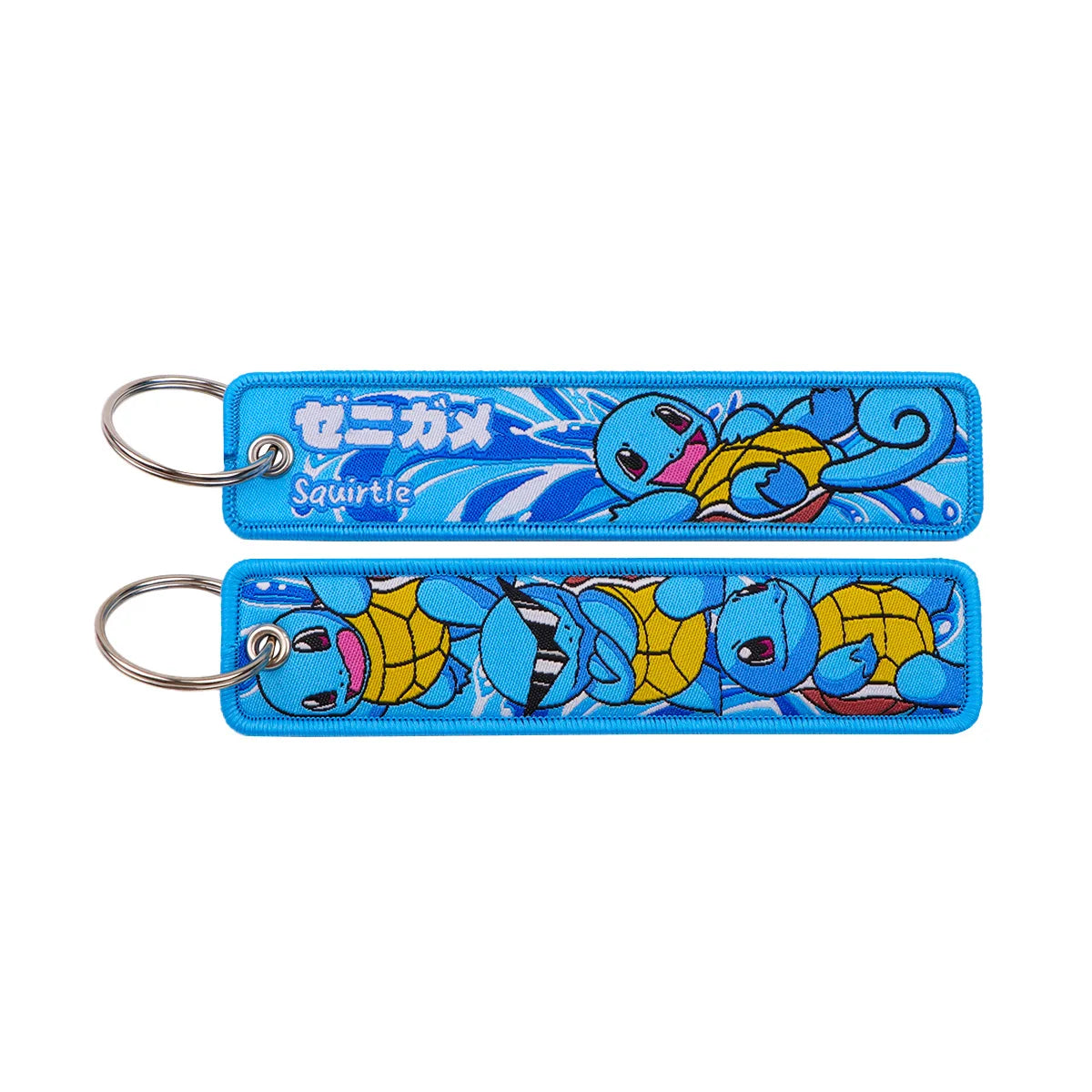 Japanese Anime Elf Monsters Keychain for Cars Backpack Key Holders Embroidery Keyrings Key Tag Jet Tag Accessories Gifts 1pcs