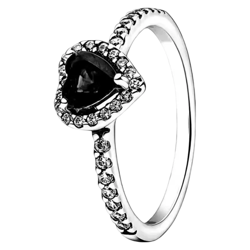 2025 New 925 Silver Red Pink, Purple,green Heart-shaped Rings Are Suitable For Delicate For Women At Wedding Parties Jewelry