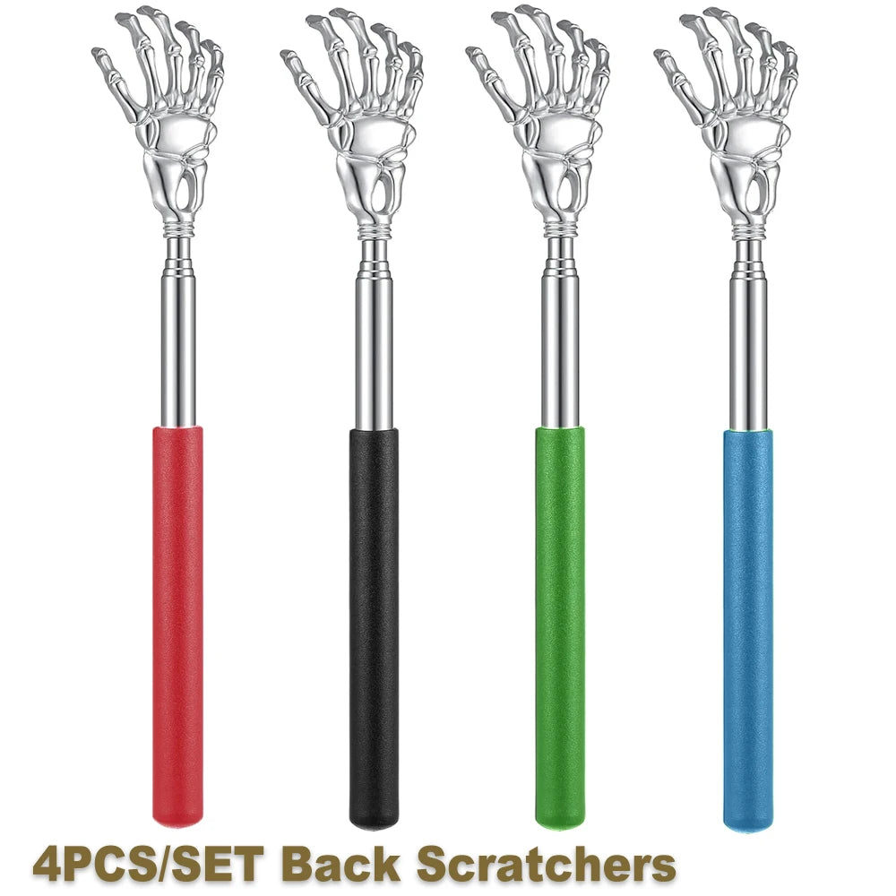 Portable Extendable Back Scratcher Stainless Steel Telescoping Back Scratcher for Both Human and Pets Extendable Back Massager