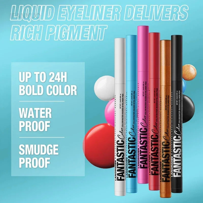 Red Wine Black Waterproof Eyeliner Pencil Untra-fine Liquid Eye Liner Pen Quick Dry Long Lasting Non Smudge Makeup Cosmetics