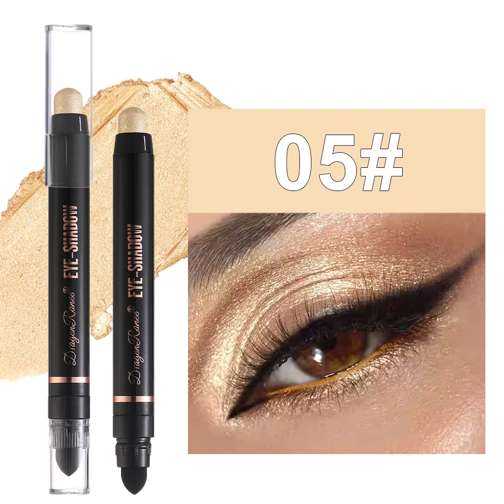 Eyeshadow Pen, Pearlescent Eyeshadow, Versatile, One-Touch Application, Non-Smudging, Waterproof Eyeshadow, High-Gloss, Delicate, Silky, Shimmering Liquid Eyeshadow