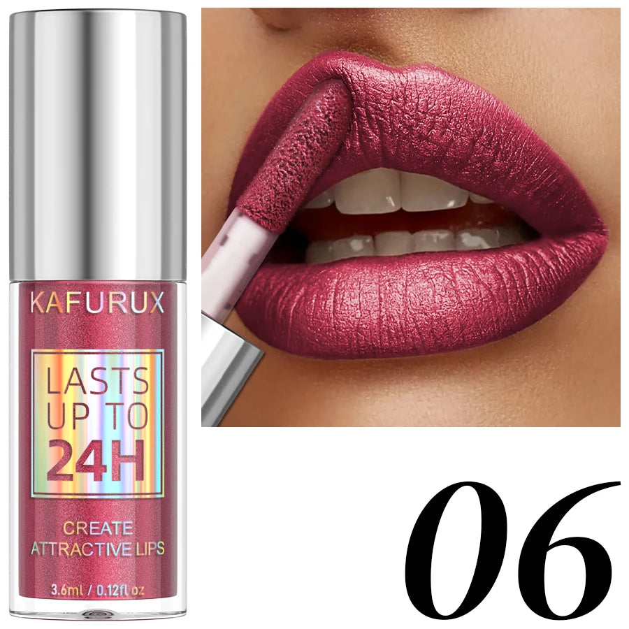 20-colors Glitter Lip Glaze Waterproof Diamond Shimmer Lip Gloss Sparkling Liquid Lipstick Long Lasting Lip Makeup for Women Gif
