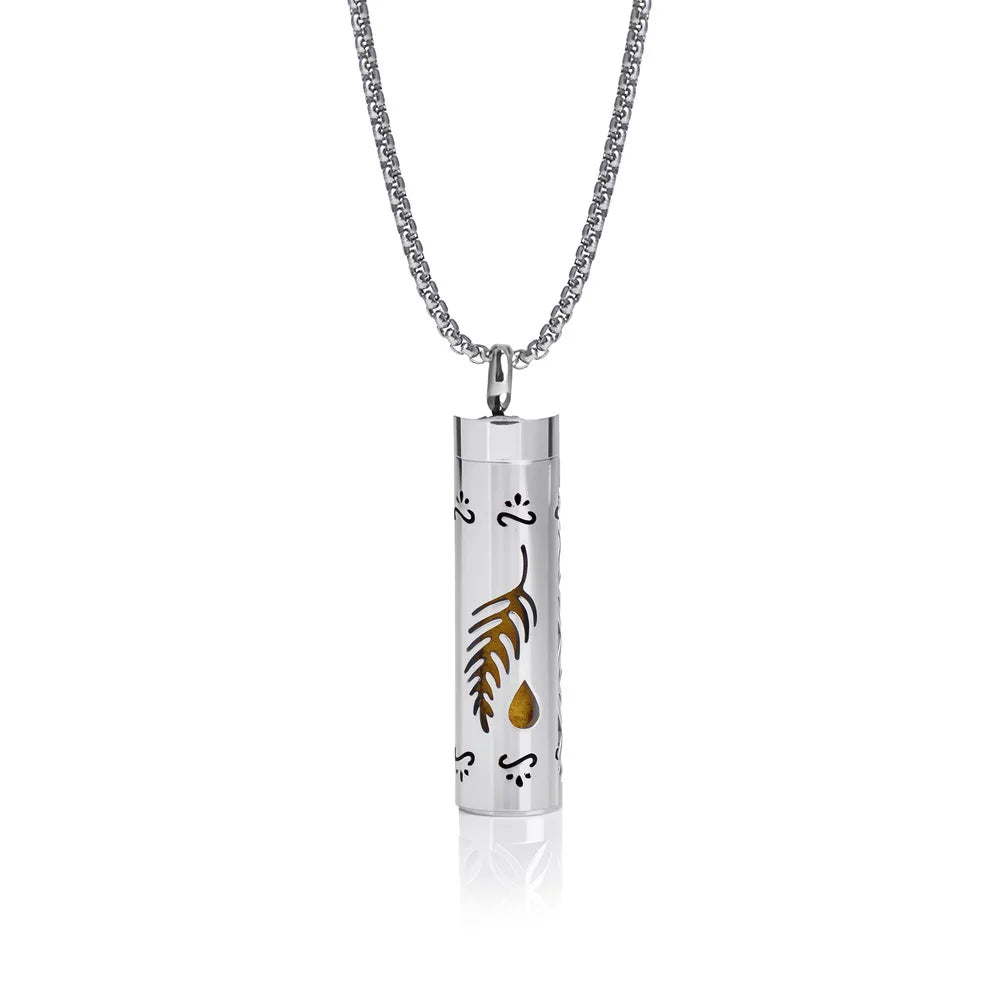 Aromatherapy Necklace Diffuser Pendant 316L Stainless Steel Locket Aroma Perfume Oils Essential Oil Diffuser Pendant Necklace