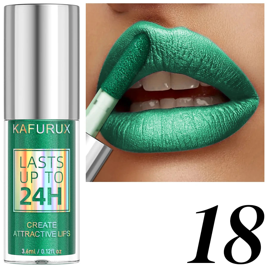 20-colors Glitter Lip Glaze Waterproof Diamond Shimmer Lip Gloss Sparkling Liquid Lipstick Long Lasting Lip Makeup for Women Gif