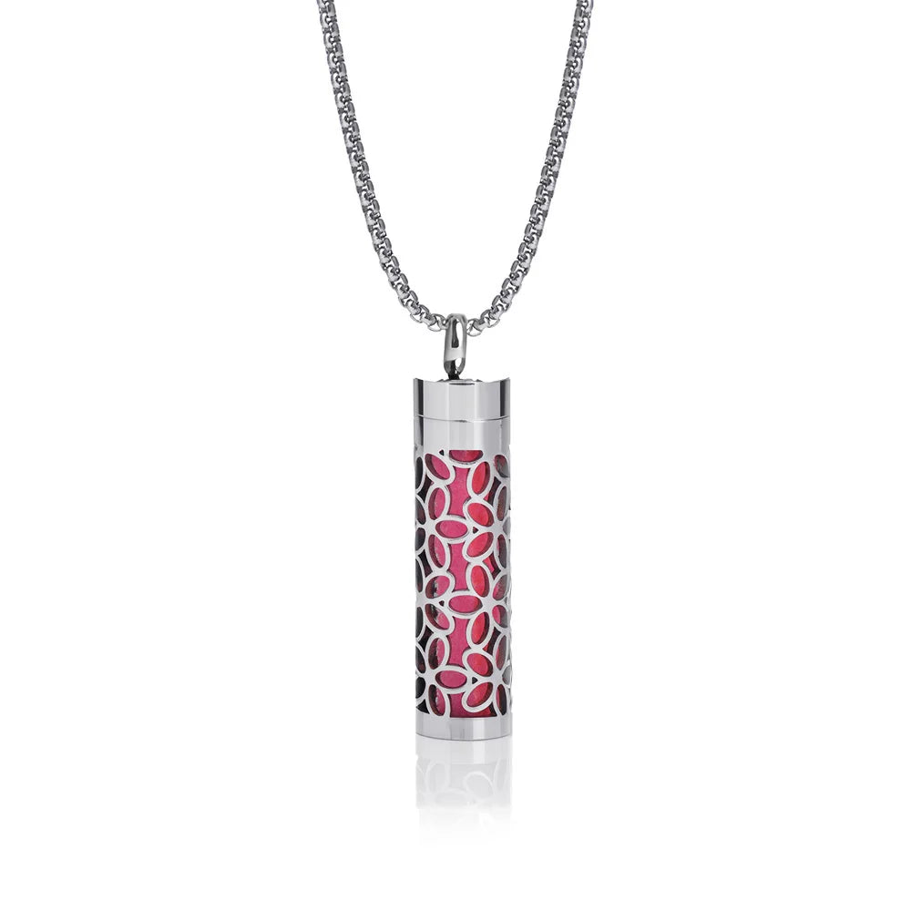 Aromatherapy Necklace Diffuser Pendant 316L Stainless Steel Locket Aroma Perfume Oils Essential Oil Diffuser Pendant Necklace