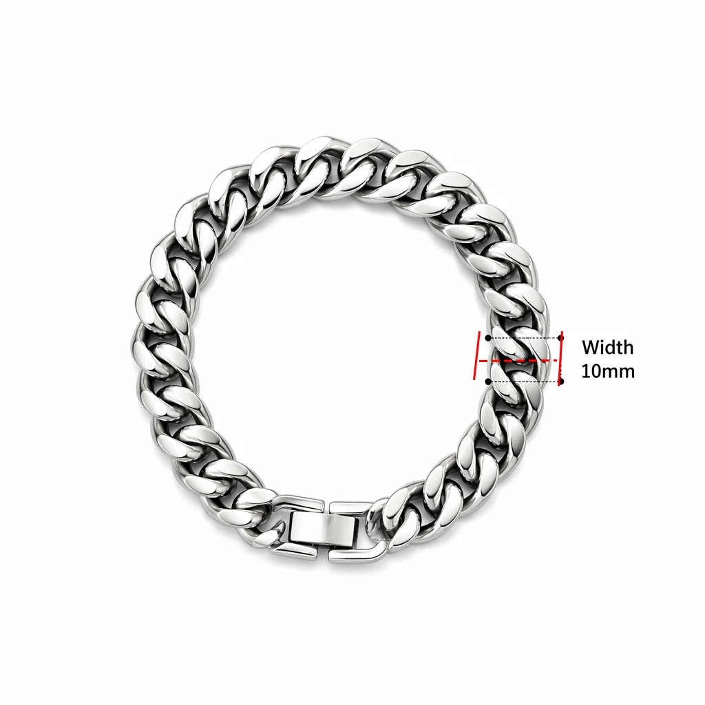 Stainless Steel Braided Double Row Front and Rear Fish Scale Alloy Magnetic Buckle Bracelet with Keel Jewelry New Model