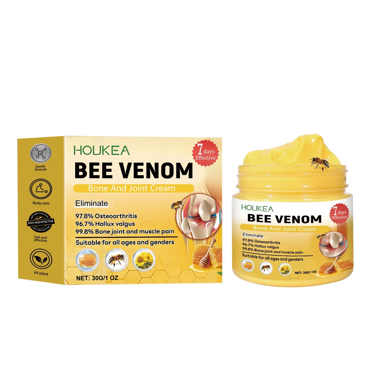 Bee Venom Joint Bone Care Cream Repair Muscle Hurt Relief Rheumatoid Pain Arthritis Treatment Body Knee Soothing Creams