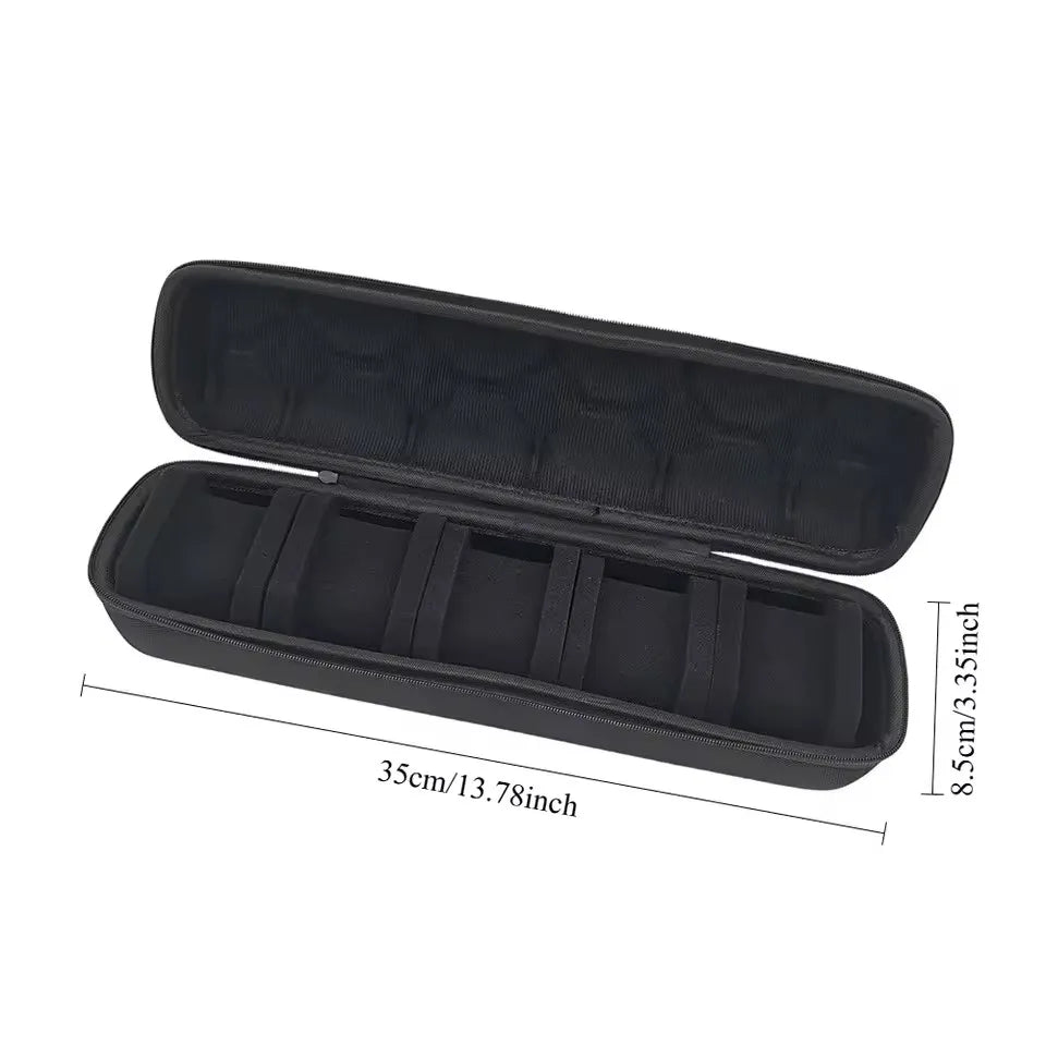 10 Slots Watch Storage Box Watch Zipper Travel Case Portable Watch Organizer Display Holder for Wristwatches and Smart Watches
