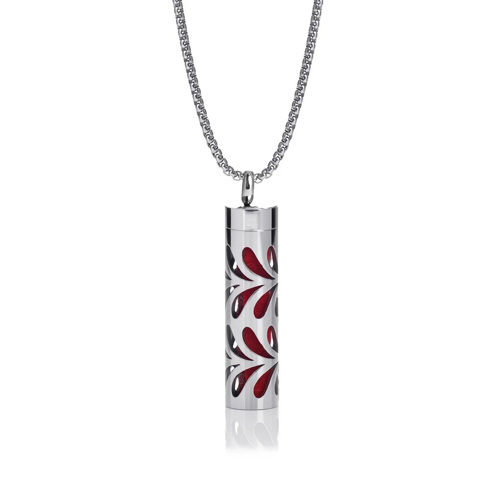Aromatherapy Necklace Diffuser Pendant 316L Stainless Steel Locket Aroma Perfume Oils Essential Oil Diffuser Pendant Necklace