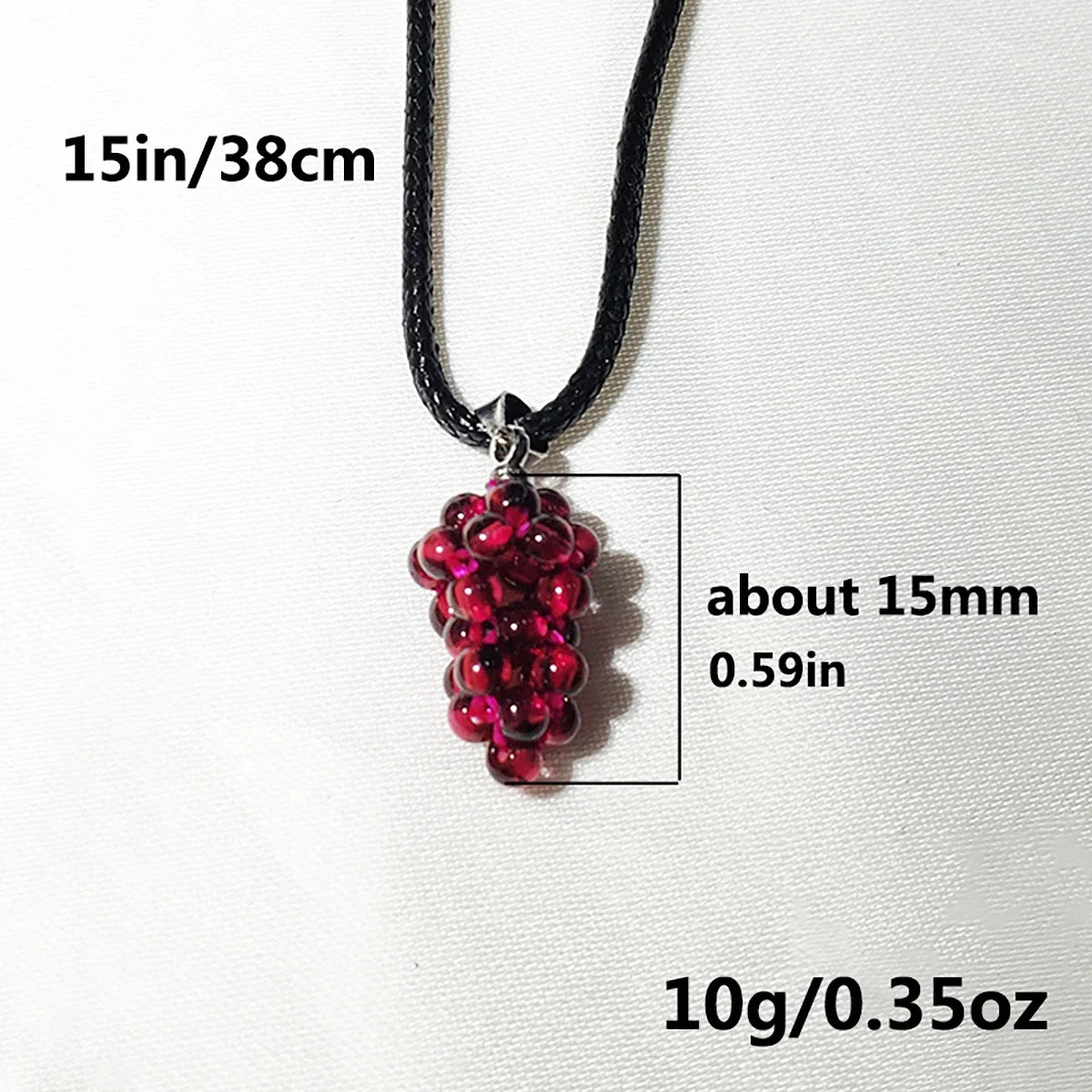 Natural Garnet Grape Pendant Women's Necklace