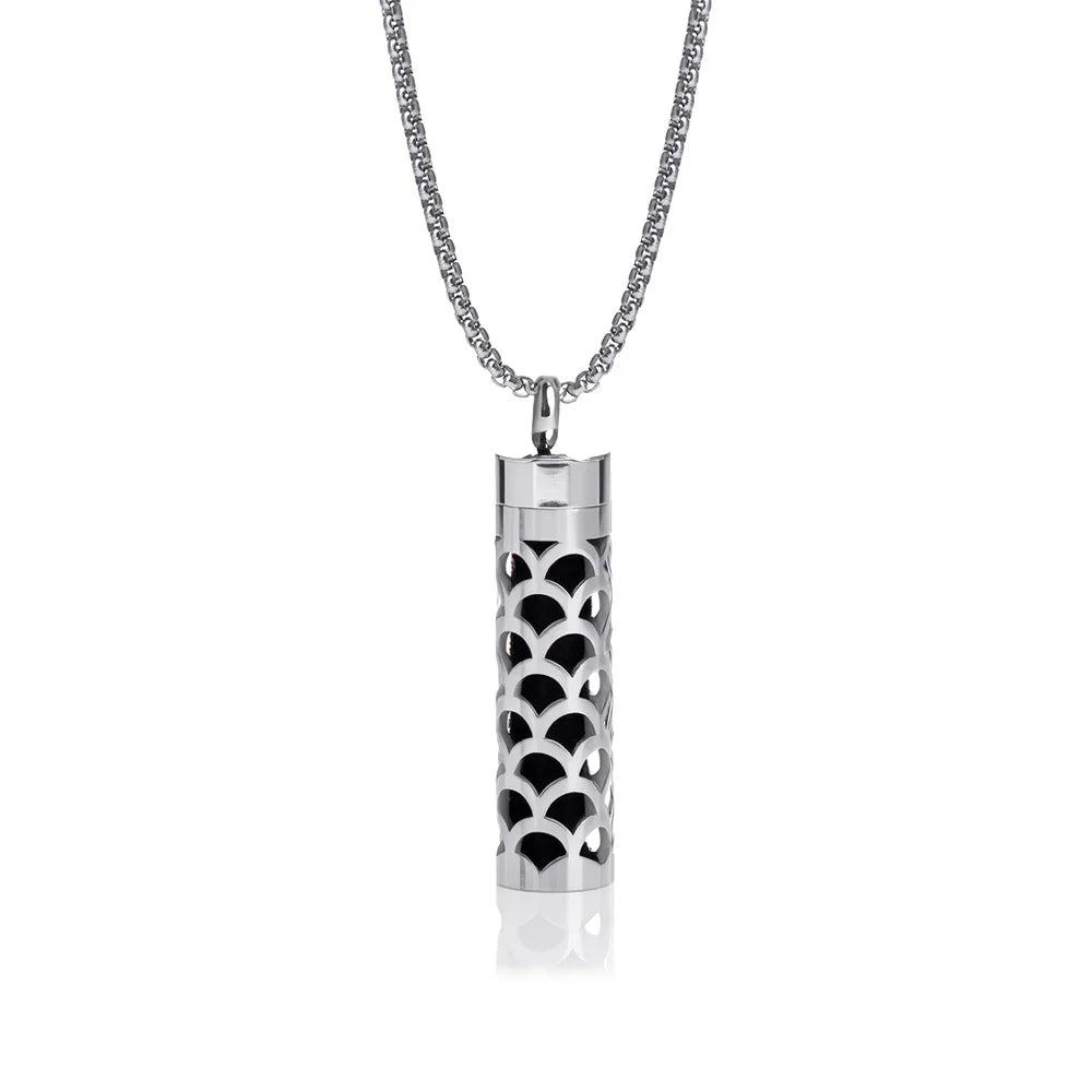 Aromatherapy Necklace Diffuser Pendant 316L Stainless Steel Locket Aroma Perfume Oils Essential Oil Diffuser Pendant Necklace